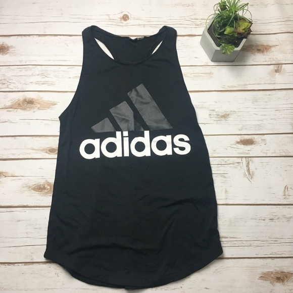 adidas Tops - Adidas black and white racerback tank top